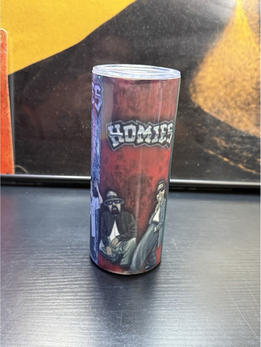 Homies Character Graphic Travel Tumbler Cup With Clear Lid 8”
